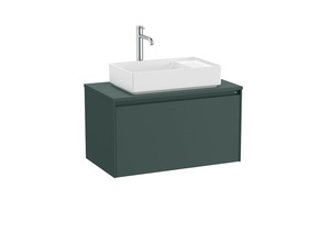 Koupelnová skříňka pod umyvadlo Roca ONA 79,4x44,3x45,7 cm zelená mat ONADESK801ZZM