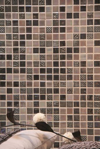 Skleněná mozaika Mosavit Oriental coffee 30x30 cm lesk ORIENTALCO