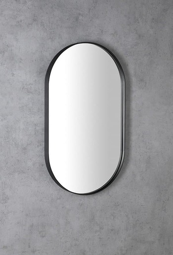 Zrcadlo Sapho PUNO 40x70 cm černá matná AV400