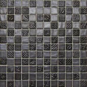 Skleněná mozaika Mosavit Pandora ferro 30x30 cm lesk PANDORA50FE