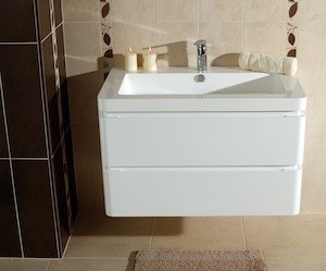 Koupelnová skříňka s umyvadlem Naturel Pavia Way 85x48,5 cm bílá PAVIA285Z