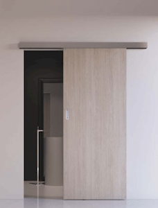 Posuvný systém na stěnu Naturel pro dveře 60 cm, hliník, POSUVSPA60