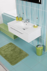 Koupelnová předložka Optima 90x60 cm zelená PRED008