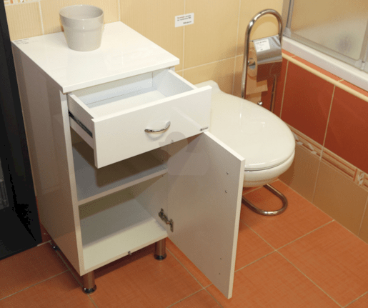 Koupelnová skříňka nízká Keramia Pro 35x33,3 cm bílá PRON35LP