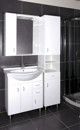 Koupelnová skříňka vysoká Keramia Pro 35x192x33,3 cm bílá PROV35LP