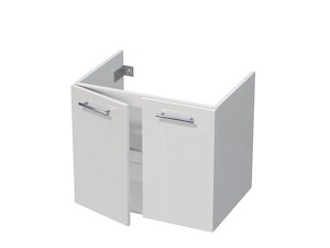 Koupelnová skříňka pod umyvadlo Naturel Ratio 66x56x44 cm bílá lesk PS702D56.9016G