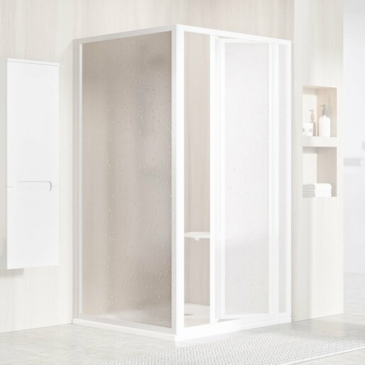 Boční zástěna ke sprchovým dveřím 90x185 cm Ravak Pivot bílá 9407010011