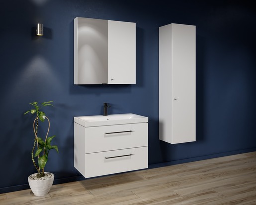 Koupelnová skříňka vysoká Cersanit Medley 39,4x160x33,7 cm bílá lesk S932-109-DSM