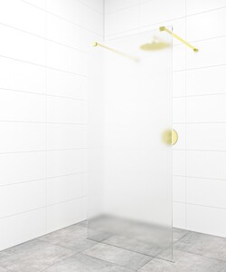Sprchová zástěna Walk-in 100 cm SAT v barvě profilu zlatá SATBWI100MSZAVZ