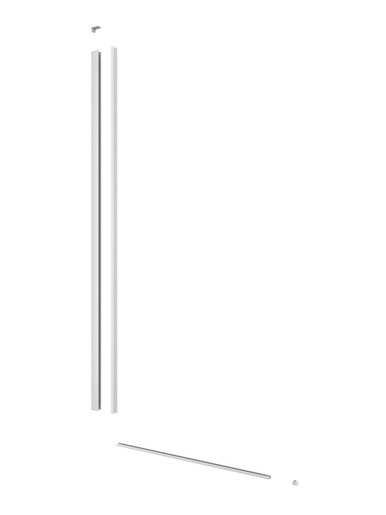 Sprchová zástěna Walk-in 100 cm SAT v barvě profilu bílá SATBWI100PRB
