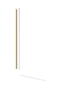 Sprchová zástěna Walk-in 100 cm SAT v barvě profilu zlatá lesk SATBWI100PRZ