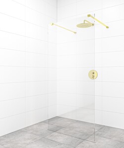 Sprchová zástěna Walk-in 100 cm SAT v barvě profilu zlatá SATBWI100ZAVZ