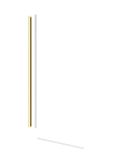 Sprchová zástěna Walk-in 120 cm SAT v barvě profilu zlatá lesk SATBWI120PRZ