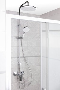 Sprchový systém SAT bez baterie bílá/chrom SATPIPET