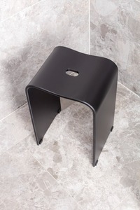 Stolička sprchová SAT volně stojící plast černá SATSTOLPLASTC