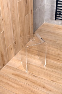 Stolička sprchová SAT volně stojící plast transparentní SATSTOLPLASTT