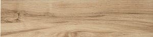 Dlažba v béžové barvě v imitaci dřeva o rozměru 24x95 cm a tloušťce 9 mm s matným povrchem. Vhodné pouze do interiéru. S velkými rozdíly v odstínu barev, struktury povrchu a kresby. Vhodné do kuchyně, kanceláří.