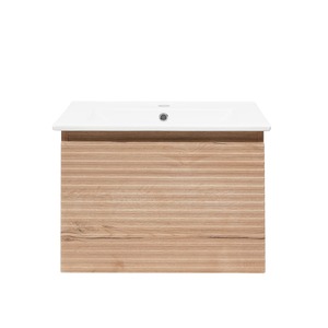 Koupelnová skříňka s umyvadlem Naturel Savona 58x43x44,8 cm dub halifax mat