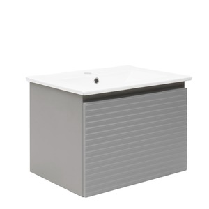 Koupelnová skříňka s umyvadlem Naturel Savona 58x43x44,8 cm šedá mat