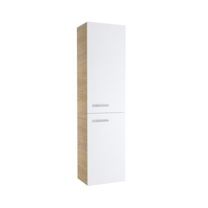 Koupelnová skříňka vysoká Ravak Chrome 39x150x29 cm cappuccino/bílá X000000966