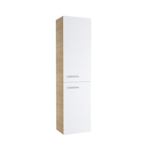 Koupelnová skříňka vysoká Ravak Chrome 39x150x29 cm cappuccino/bílá X000000966