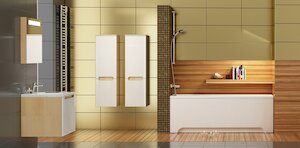 Koupelnová skříňka vysoká Ravak Classic 35x37 cm cappuccino/bílá X000000957