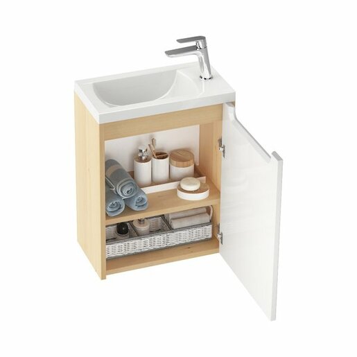 Korpus koupelnové skříňky pod umyvadlo Ravak Classic 40x22 cm latte X000000944