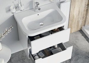 Koupelnová skříňka pod umyvadlo Ravak Chrome 49x42 cm bílá X000001289