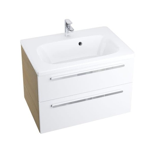Koupelnová skříňka pod umyvadlo Ravak Chrome 60x49 cm cappuccino/bílá X000000919
