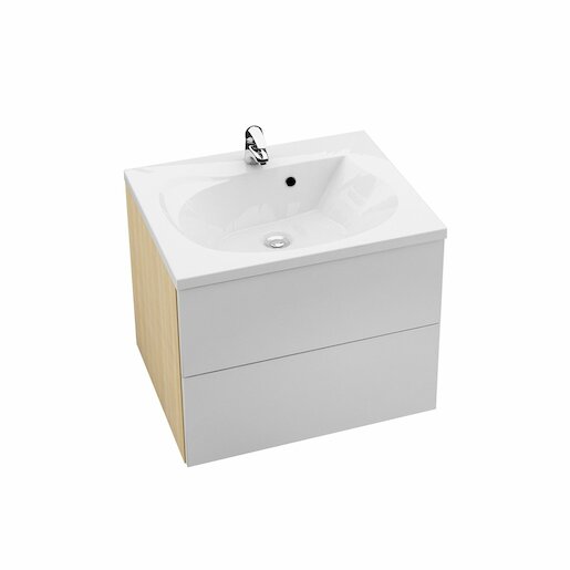Koupelnová skříňka pod umyvadlo Ravak Rosa 60x49 cm bříza/bílá X000000925