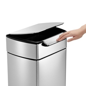 Odpadkový koš volně stojící Simplehuman Touch-bar bin 30 l Matná nerez ocel mat SHCW2015