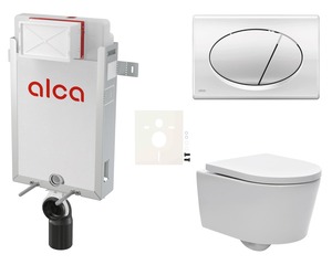 Cenově zvýhodněný závěsný WC set Alca k zazdění + WC SAT Brevis SIKOAW2