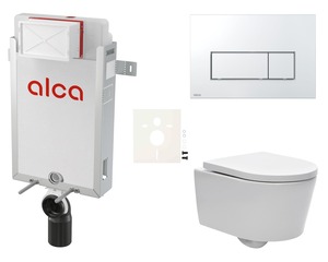 Cenově zvýhodněný závěsný WC set Alca k zazdění + WC SAT Brevis SIKOAW8