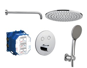 Sprchový systém se 2 funkcemi včetně podomítkového tělesa.