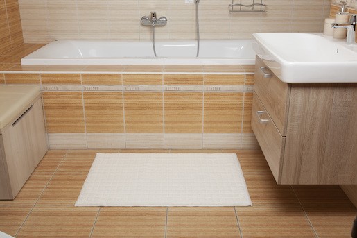Koupelnová předložka Grund Emily 55x55 cm bílá SIKODGEMI550