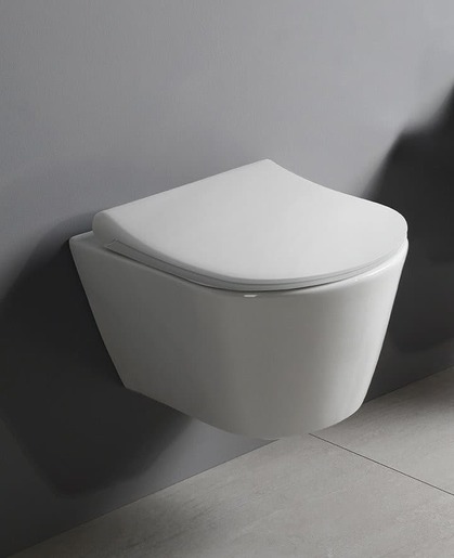 Cenově zvýhodněný závěsný WC set Geberit do lehkých stěn / předstěnová montáž+ WC Glacera Ava SIKOGESAVAS01