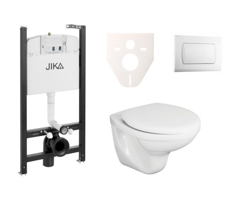 Cenově zvýhodněný závěsný WC set Jika do lehkých stěn / předstěnová montáž+ WC Fayans Neo SIKOJSJ1