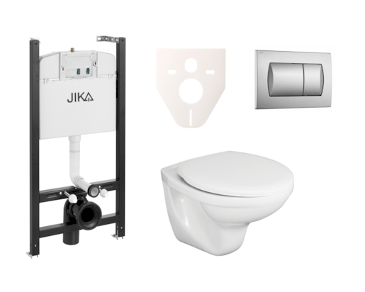 Cenově zvýhodněný závěsný WC set Jika do lehkých stěn / předstěnová montáž+ WC Fayans Neo SIKOJSJ3
