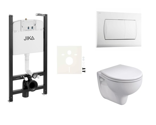 Cenově zvýhodněný závěsný WC set Jika do lehkých stěn / předstěnová montáž+ WC Kolo Rekord SIKOJSKOL1