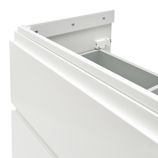 Koupelnová skříňka s umyvadlem Cersanit Dormo 80x37,5x62 cm bílá lesk SIKONCMO002BL