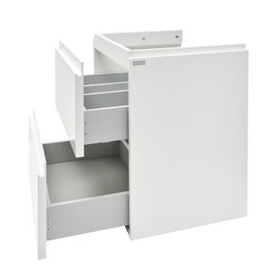 Koupelnová skříňka s umyvadlem Cersanit Dormo 50x34,5x63 cm bílá lesk SIKONCMO006BL
