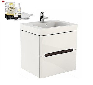 Koupelnová skříňka s umyvadlem Kolo Modo 50x63 cm bílá lesk SIKONKOM50BL
