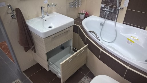 Koupelnová skříňka s umyvadlem Kolo Kolo 60x71 cm jasan bělený SIKONKOT60JB