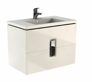 Koupelnová skříňka s umyvadlem Kolo Twins 80x60 cm bílá lesk SIKONKOTW802BL
