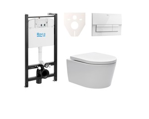 Cenově zvýhodněný závěsný WC set Roca k zazdění + WC SAT Brevis SIKORW4