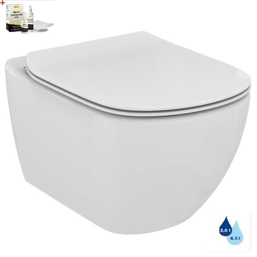 Elegantní keramické závěsné WC od Ideal Standard se sedátkem soft-close, o velikosti 53x36x30 cm, je díky svému designovému provedení vhodným výběrem do každé koupelny.  Sedátko je součástí dodávky.