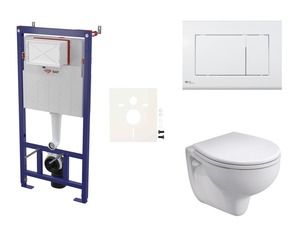 Cenově zvýhodněný závěsný WC set SAT do lehkých stěn / předstěnová montáž+ WC Kolo Rekord SIKOSSKOL20K