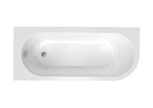 SIKO asymetrická vana z litého akrylátu o tloušťce 5 mm. Levá orientace. Objem vany je 195 litrů. Balení bez madla, nožiček a panelu.