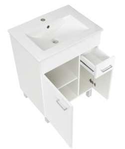 Koupelnová skříňka s umyvadlem Multi 60x46 cm bílá SPPONZA