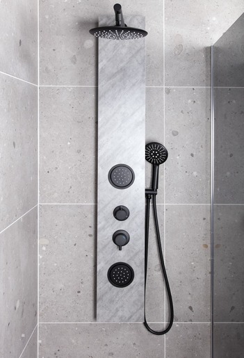 Sprchový panel SAT dekor kámen STONESHOWER